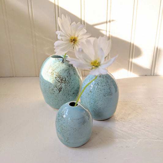 Bird Egg Vases- Speckled