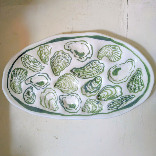 18 well oyster platter
