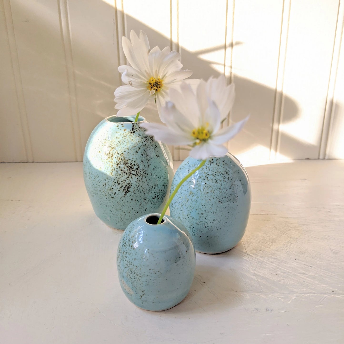 Bird Egg Vases- Speckled