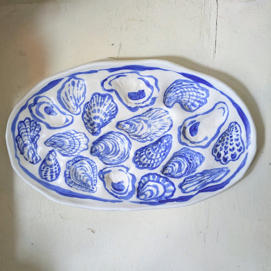 18 well oyster platter