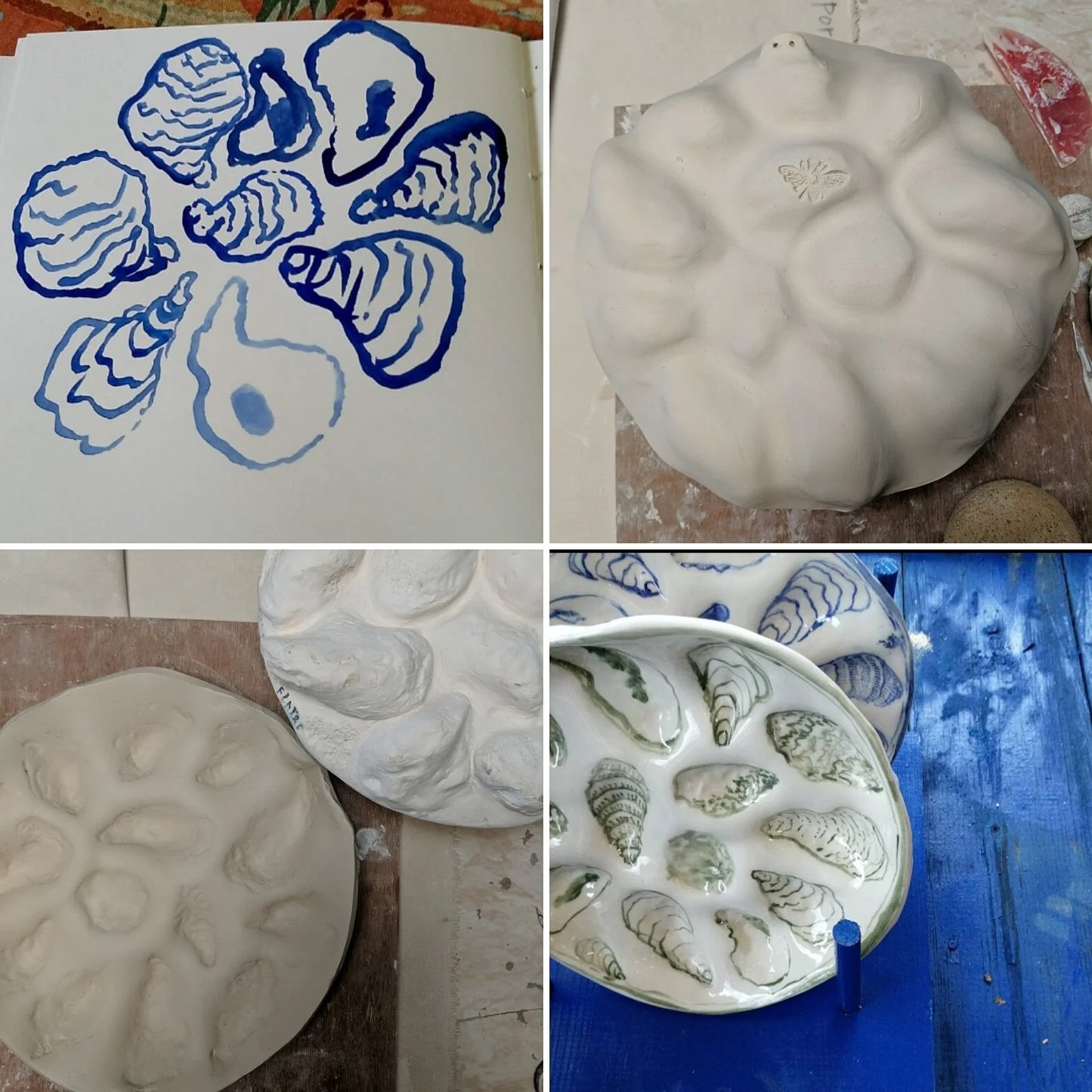Oyster Plate - Featured in Garden & Gun