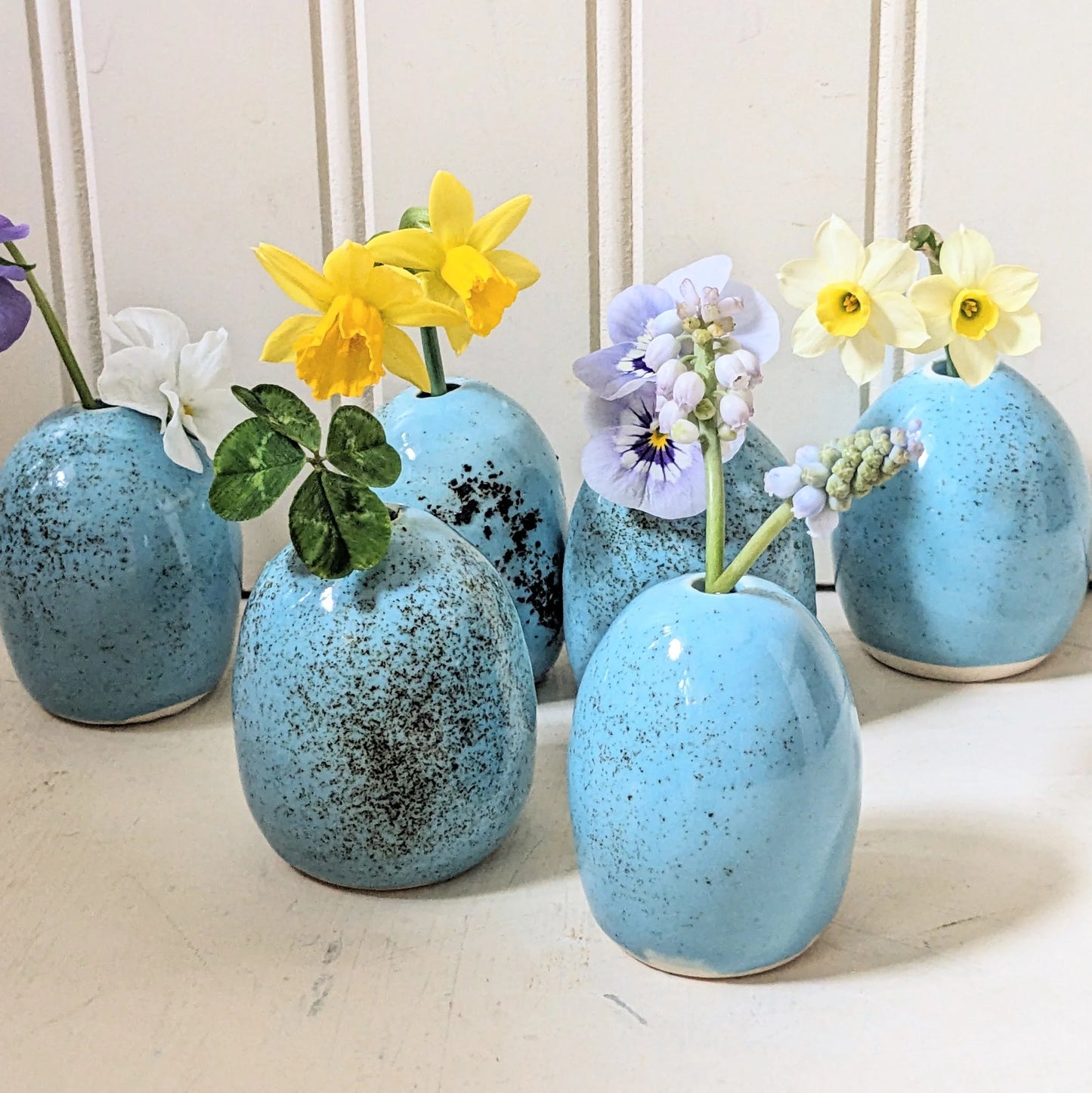 Bird Egg Vases- Speckled