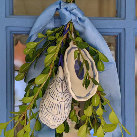 Porcelain Oyster Shells (food safe)